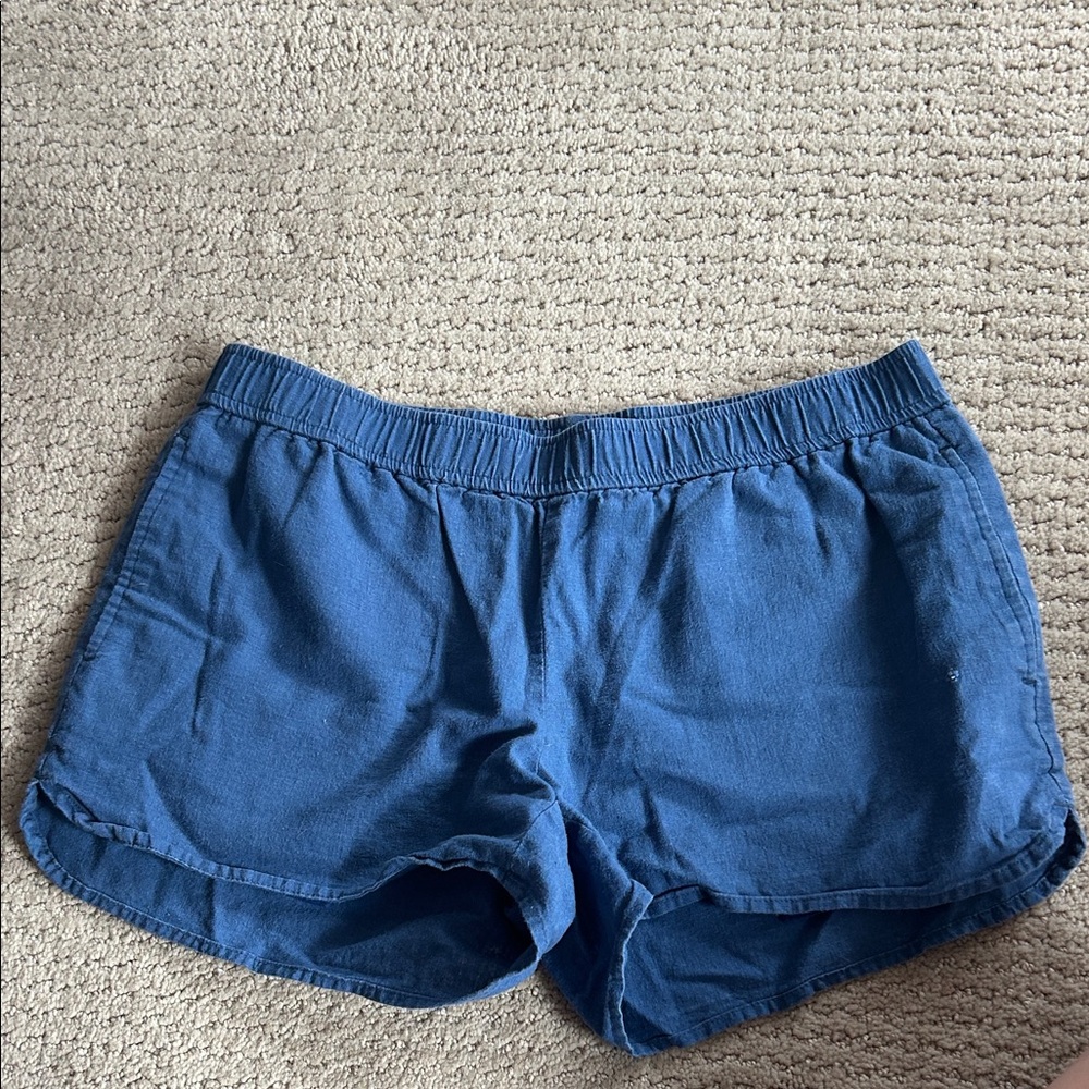 Vineyard Vines Women's Blue Elastic-Waist Shorts